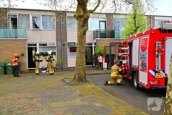 Brand in keuken van woning