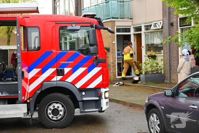 Brand in keuken van woning