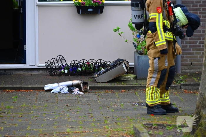 Brand in keuken van woning