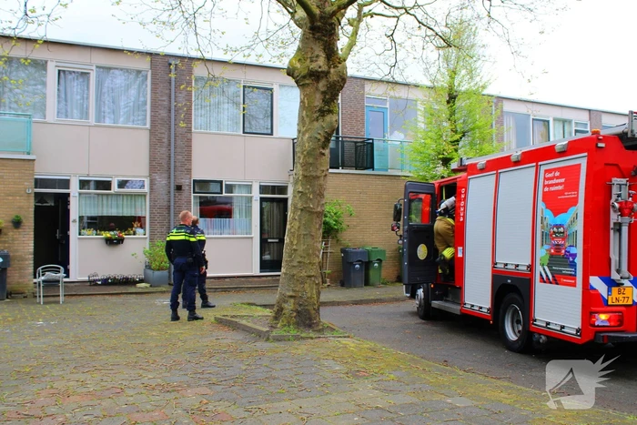 Brand in keuken van woning