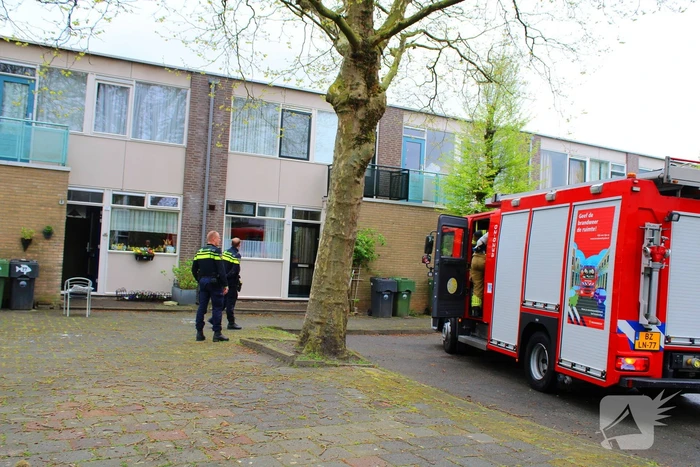 Brand in keuken van woning