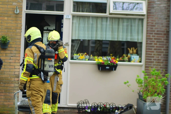 Brand in keuken van woning