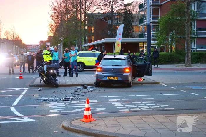 Zwaar ongeval tussen twee voertuigen