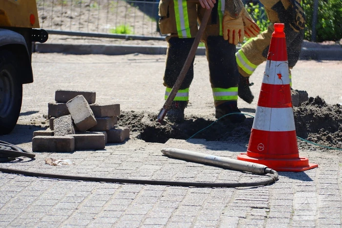 Gaslekkage door aanleg glasvezel