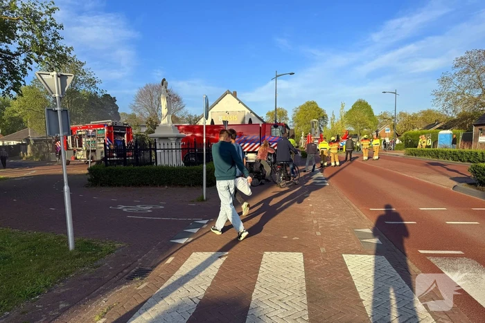 Brandweer blust brand in cafe
