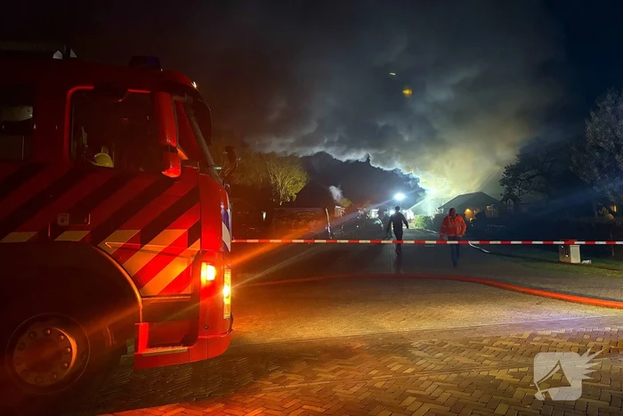 Brand in schuur met zonnepanelen