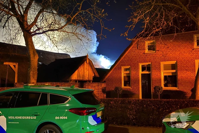 Brand in schuur met zonnepanelen