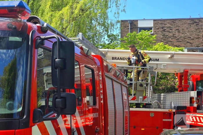 Brand in schoorsteen snel onder controle