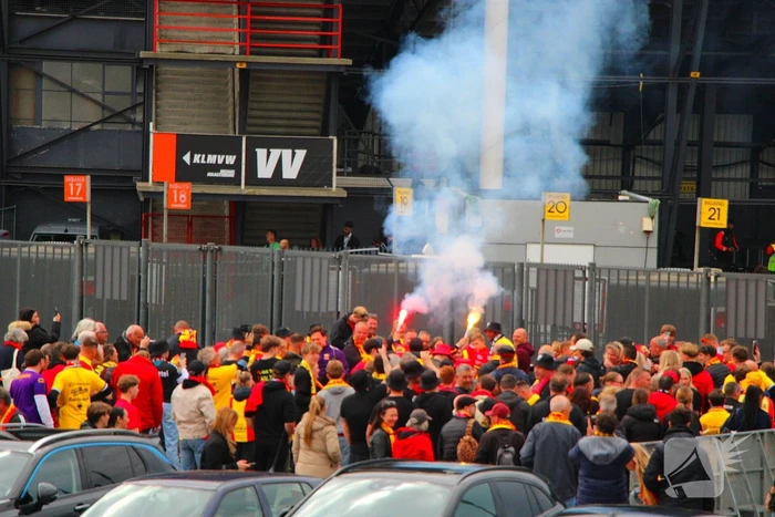 Spanning bij supporters voor bekerfinale