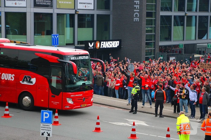 Spanning bij supporters voor bekerfinale