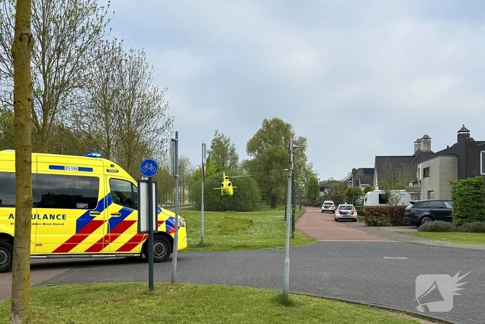 Traumahelikopter trekt veel bekijks