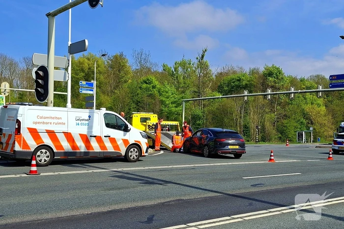 Politie botst tijdens achtervolgen van motorrijder