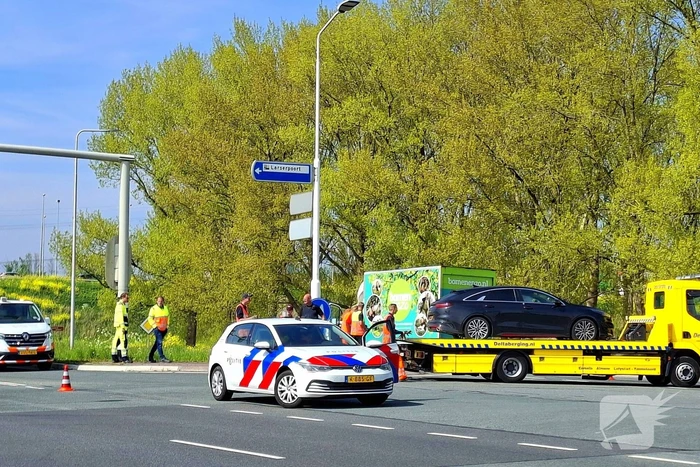 Politie botst tijdens achtervolgen van motorrijder