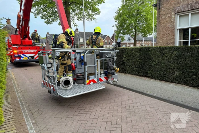 Brandweer ingezet voor schoorsteenbrand