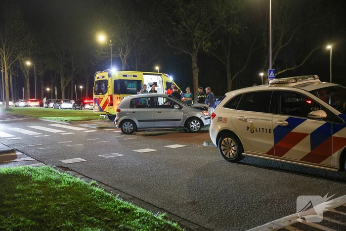 Kop-staart aanrijding tussen auto's