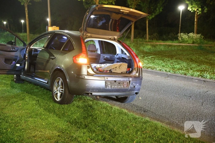 Kop-staart aanrijding tussen auto's
