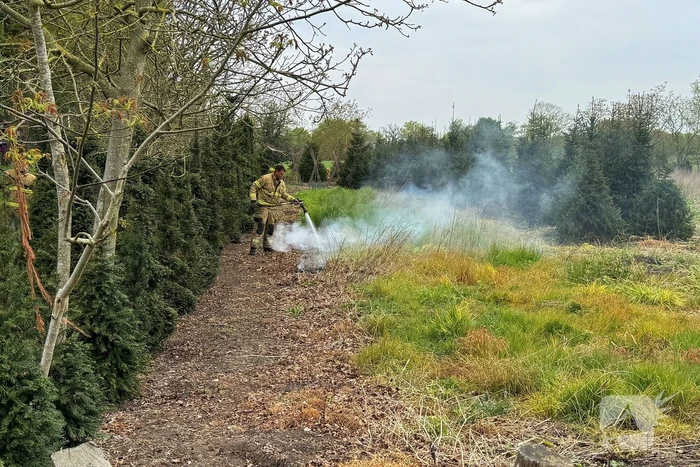 Buitenbrand snel onder controle