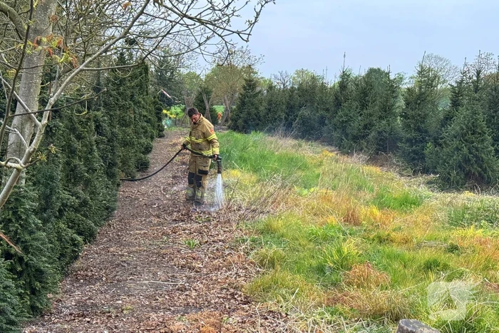 Buitenbrand snel onder controle