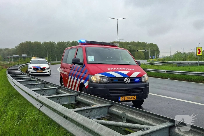 Verkeersoverlast door gekantelde vrachtwagen