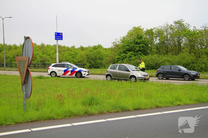Meerdere voertuigen betrokken bij aanrijding op afrit