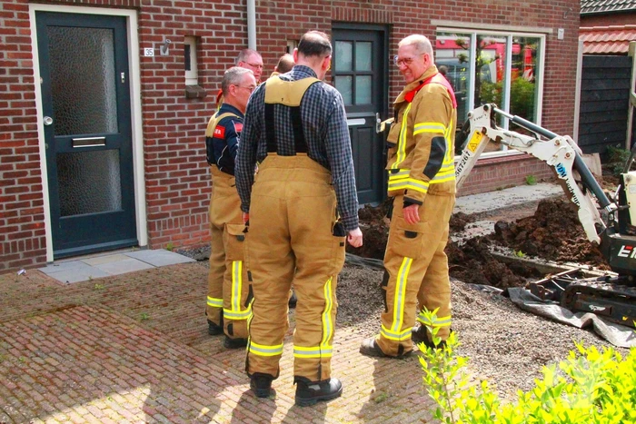 Gaslekkage tijdens graafwerkzaamheden