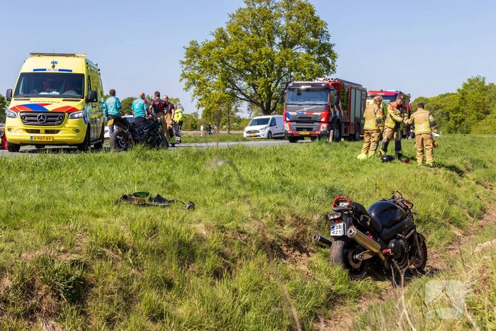 Motorrijder zwaargewond bij ongeval