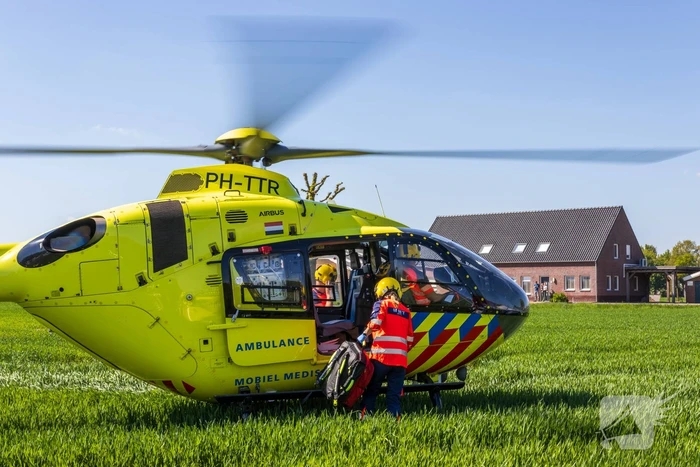 Motorrijder zwaargewond bij ongeval