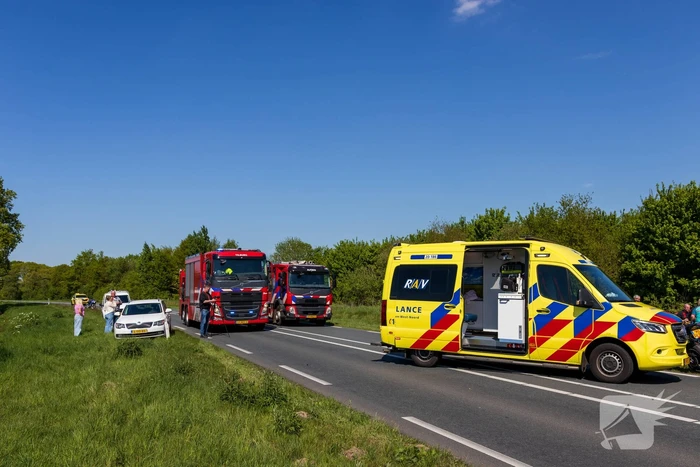 Motorrijder zwaargewond bij ongeval