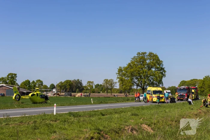 Motorrijder zwaargewond bij ongeval