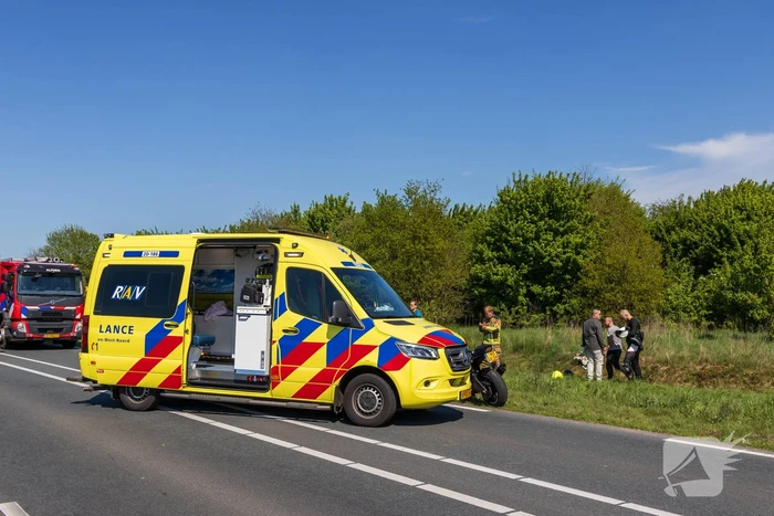 Motorrijder zwaargewond bij ongeval