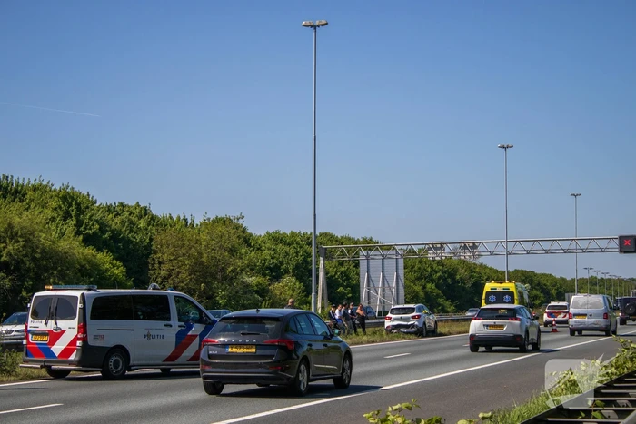 Kop-staart aanrijding op snelweg