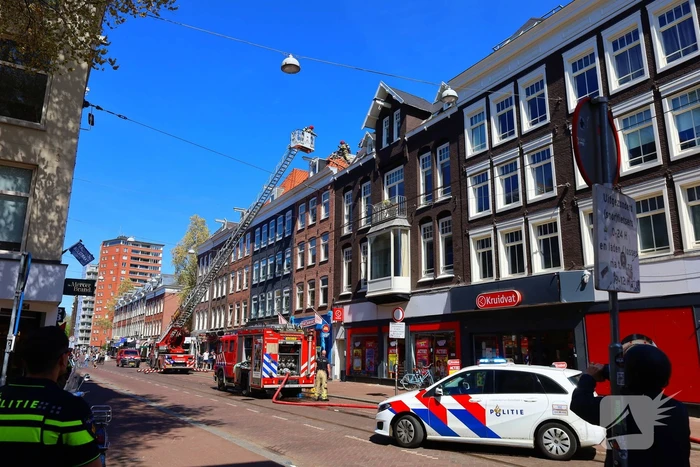 Bluswerkzaamheden na brand op dak