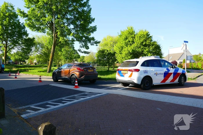 Barst in voorruit na botsing met e-biker