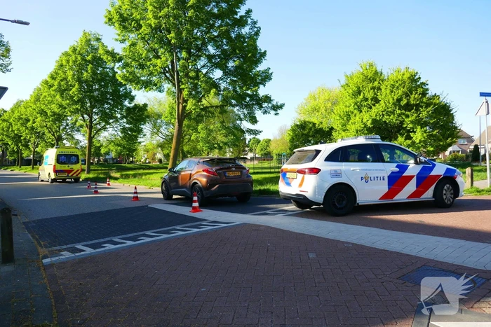 Barst in voorruit na botsing met e-biker