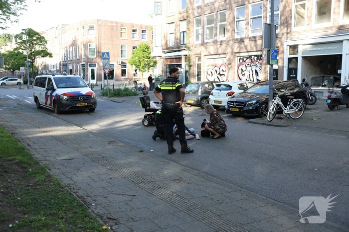 Fatbiker laat gewonde scootmobieler op straat liggen