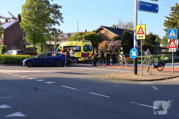Fietser gewond bij aanrijding met auto