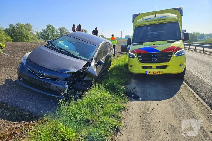 Voertuig geborgen na ongeval