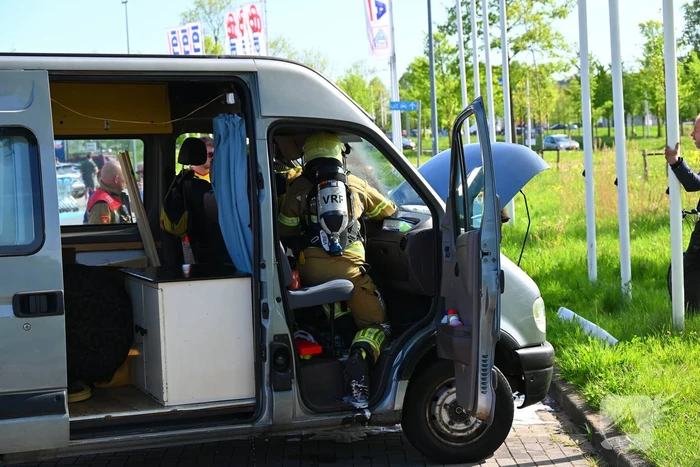 DHL-medewerker voorkomt erger bij brand