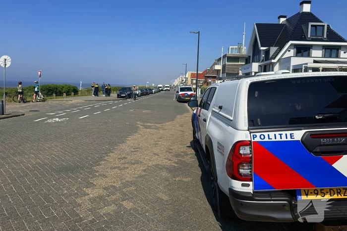 Zoekactie naar vermiste persoon op strand