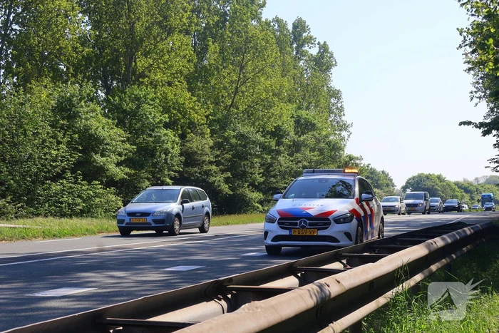 Ongeval met drie voertuigen