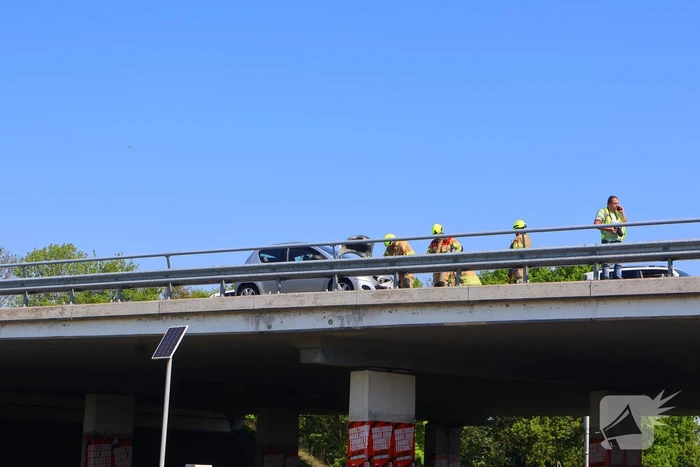 Ongeval met drie voertuigen