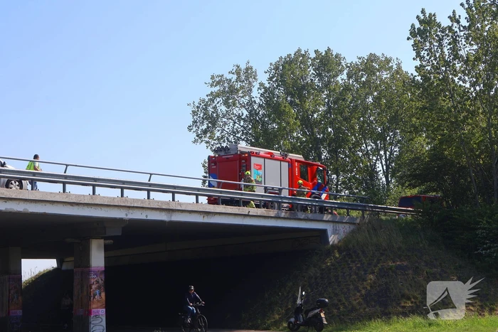 Ongeval met drie voertuigen