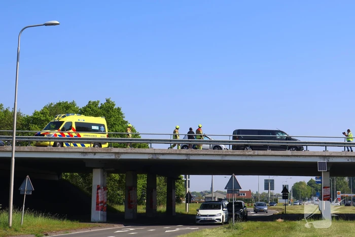 Ongeval met drie voertuigen