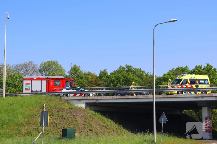 Ongeval met drie voertuigen