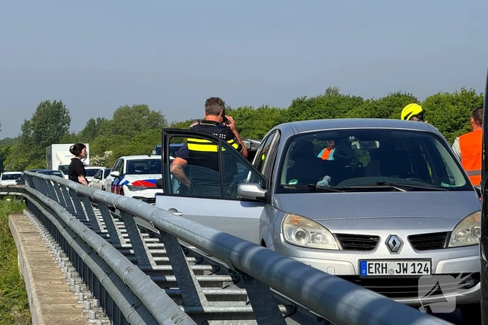 Ongeval met drie voertuigen