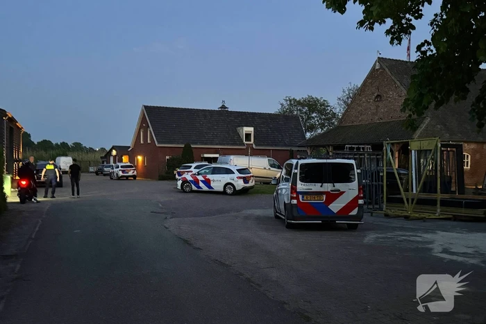 Constructie op camping vat vlam