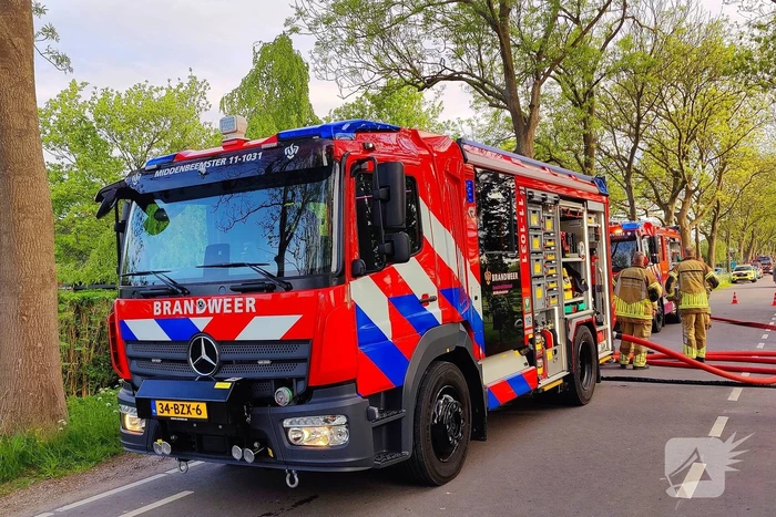 Grote brand verwoest schuur
