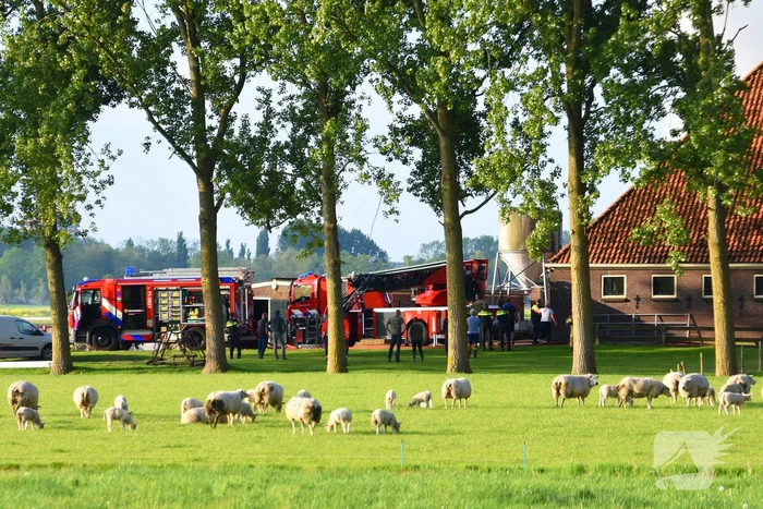 Grote brand verwoest schuur