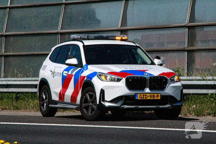 Kop-staart aanrijding op snelweg