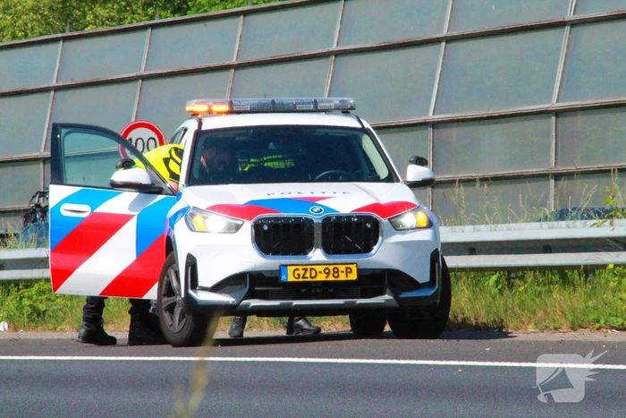 Kop-staart aanrijding op snelweg